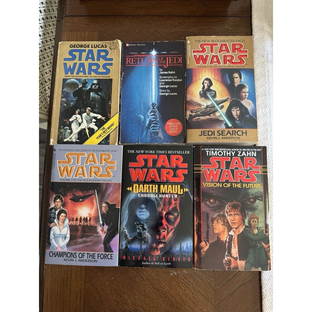 Vintage STAR WARS Misc PB Book Lot Set Of 6